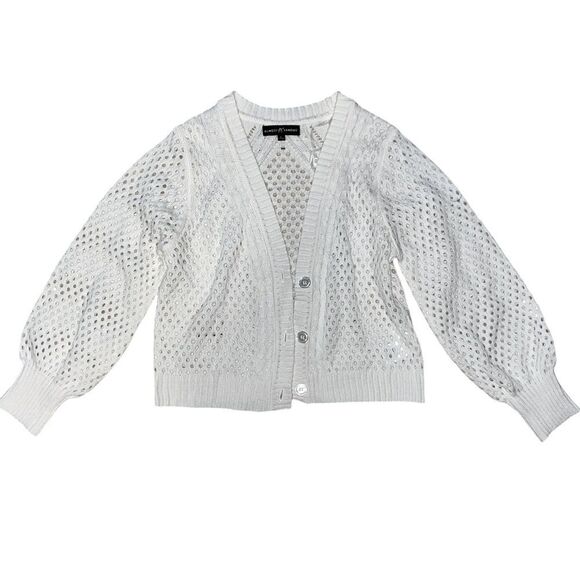 Almost Famous Cream Open-Knit Cardigan - Picture 1 of 4